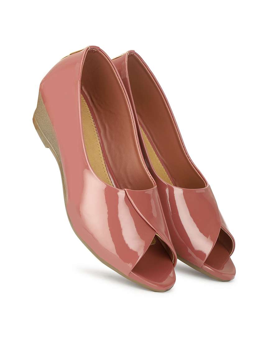 Women Solid Peep Toe Slip On Shoes - 22593639 -  Standard Image - 2