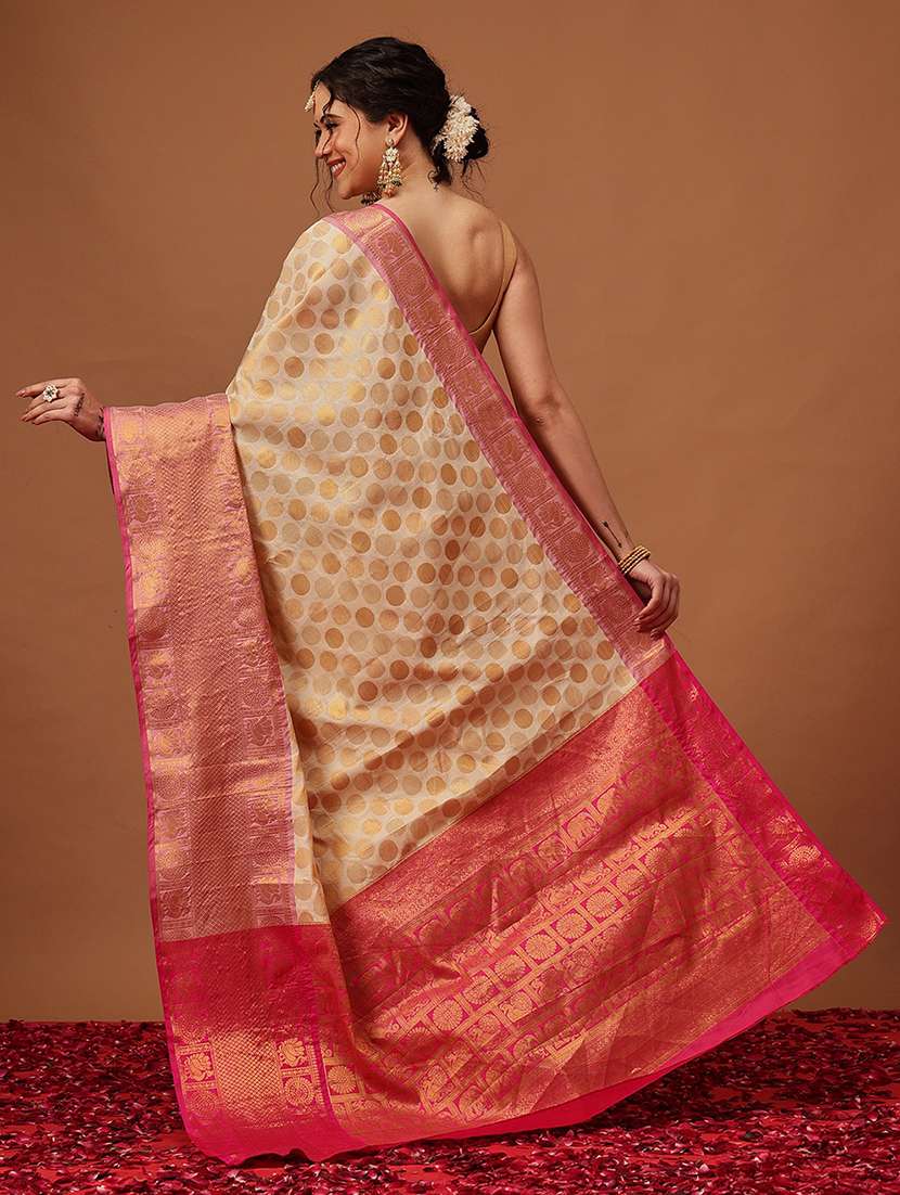 women self design bordered saree with blouse - 22593809 -  Standard Image - 2