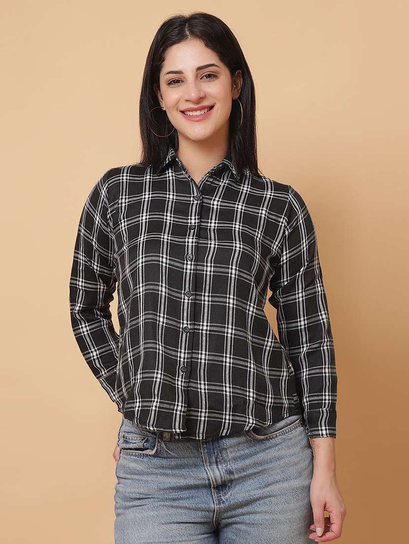 women printed long sleeves regular fit shirt - 22594213 -  Standard Image - 2