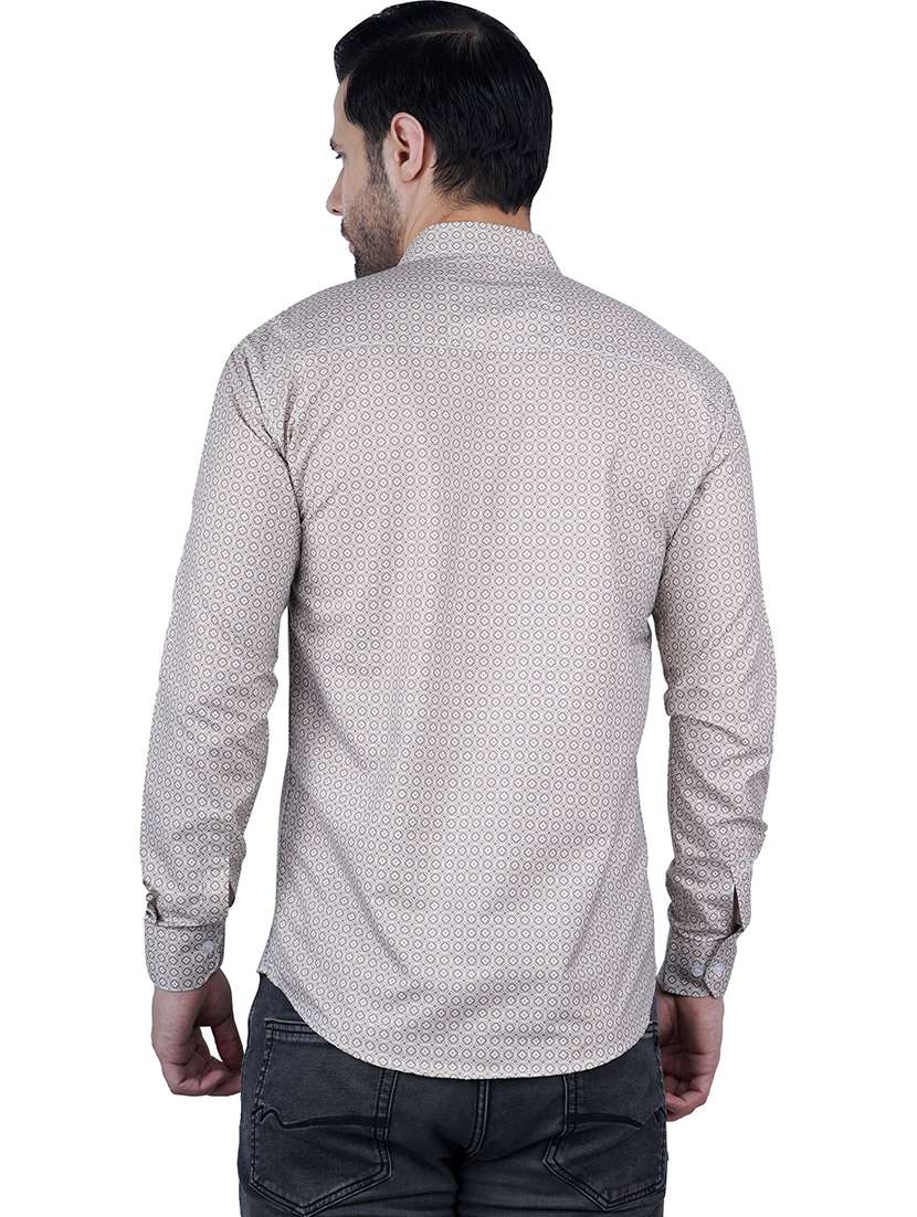 Men Geometric Long Sleeve Regular Fit Casual Shirt - 22594265 -  Standard Image - 2