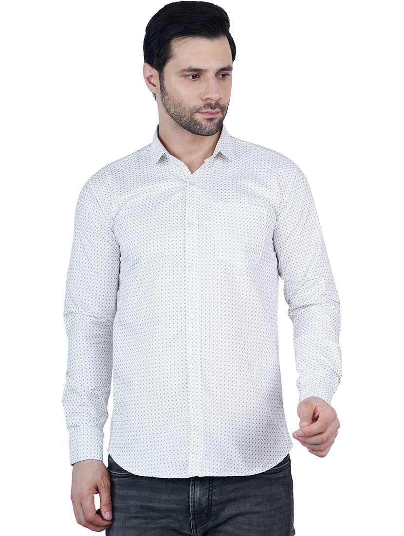 men printed long sleeve regular fit casual shirt - 22594299 -  Standard Image - 2