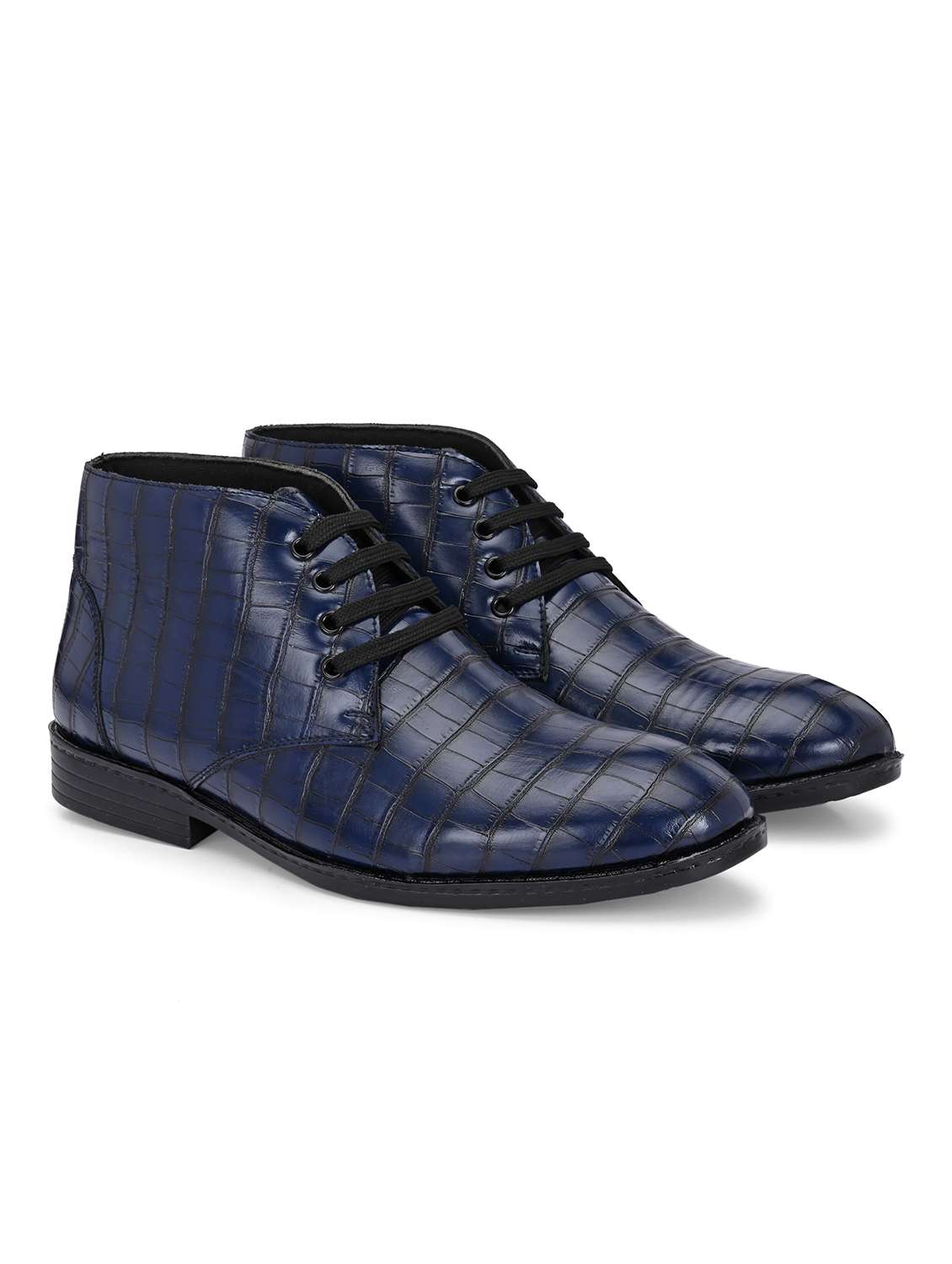 men textured lace up boots - 22594529 -  Standard Image - 2
