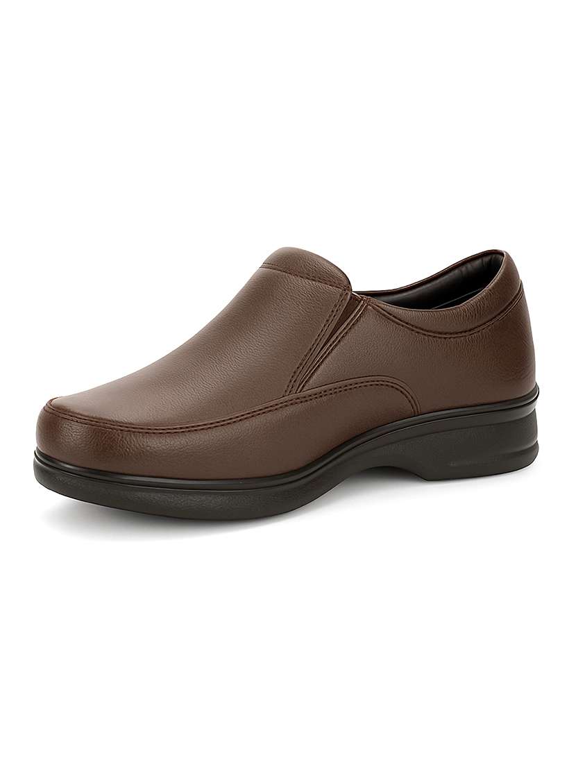men solid slip on formal shoes - 22594535 -  Standard Image - 2