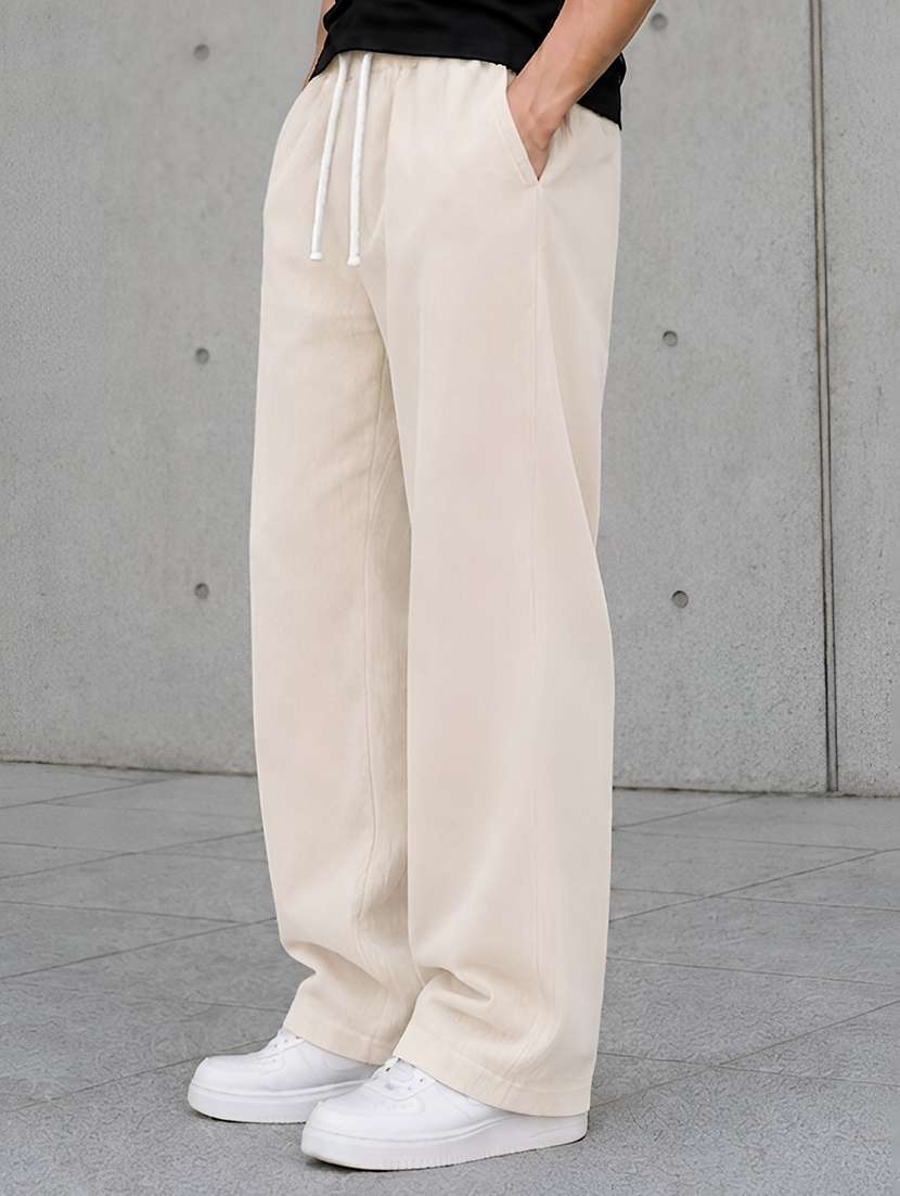 men textured mid rise regular fit track pant - 22594629 -  Standard Image - 2