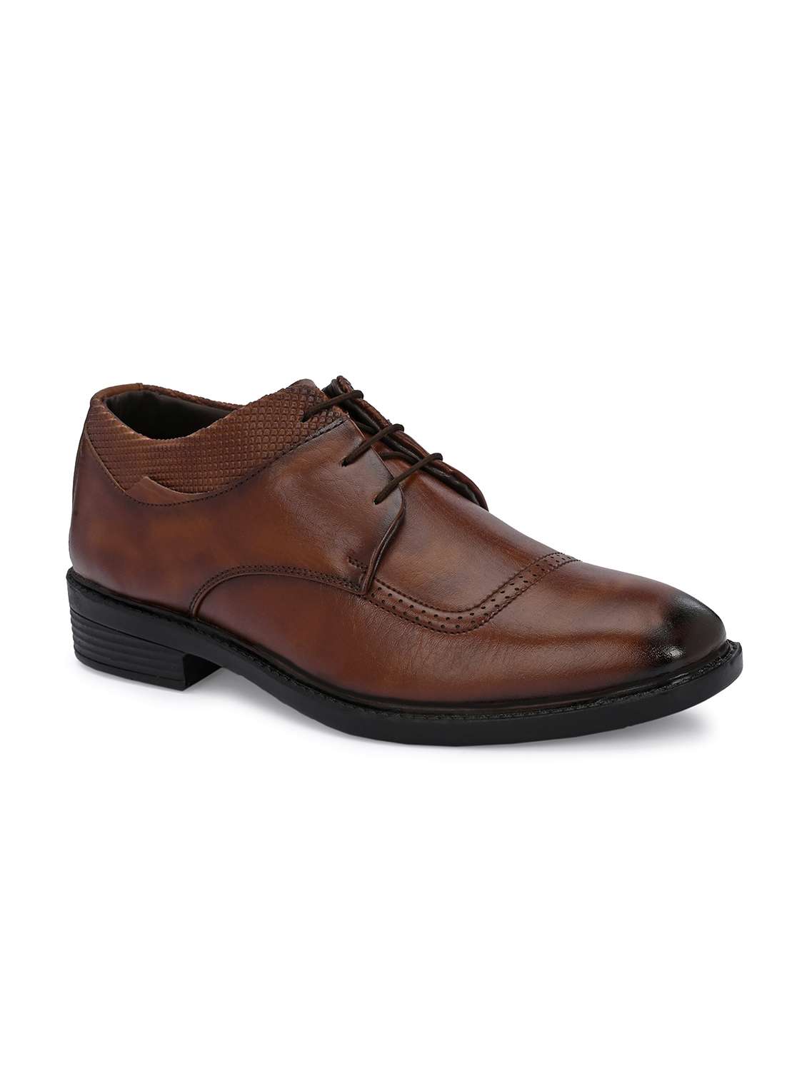Men Brown Lace-up Derby - 22594696 -  Standard Image - 2