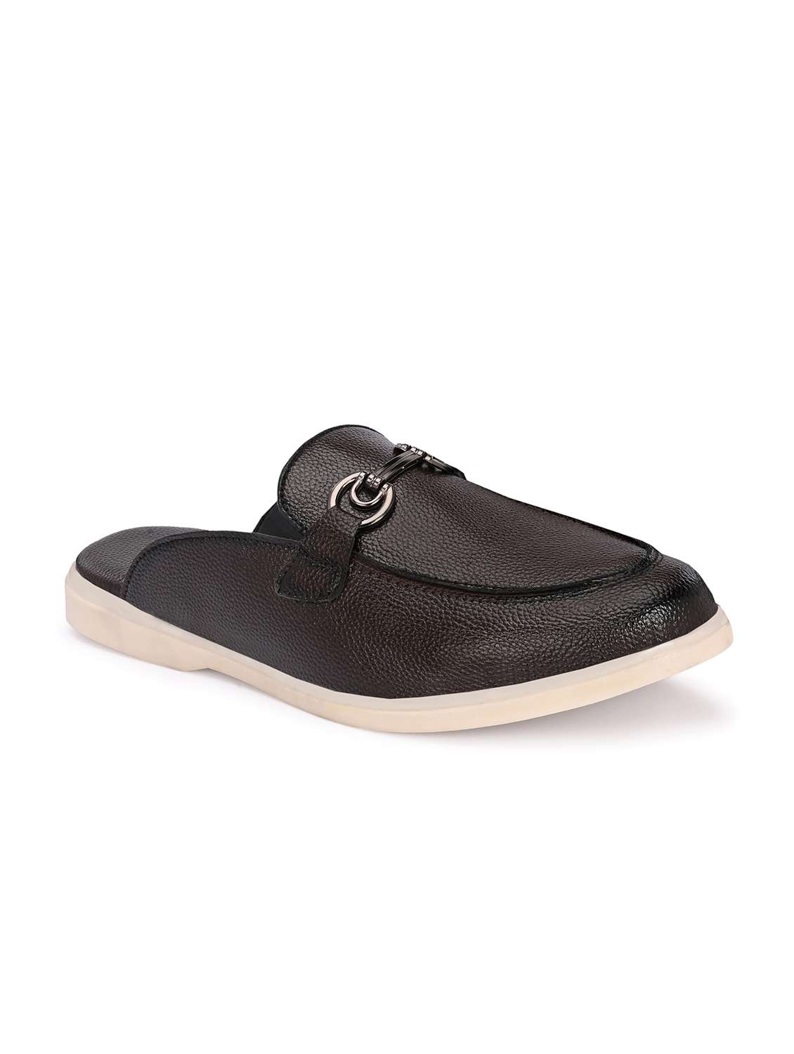 Men Solid Slip On Mule - 22594701 -  Standard Image - 2