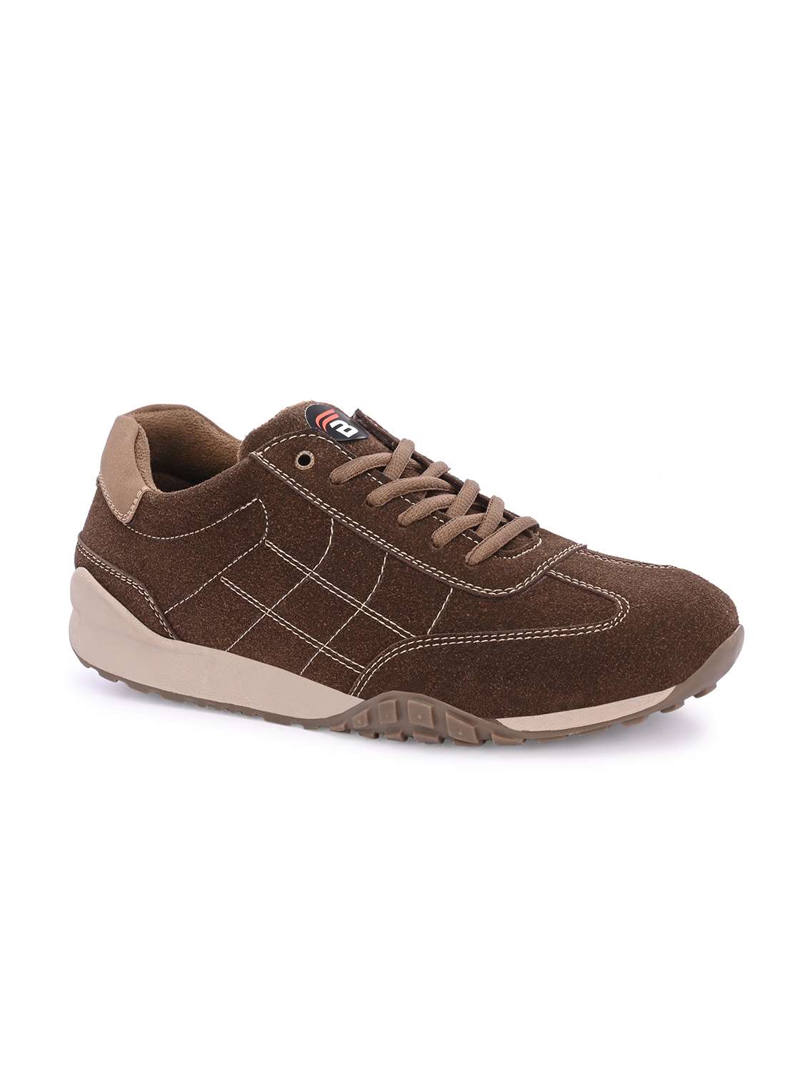 men brown lace up sneaker - 22594715 -  Standard Image - 2