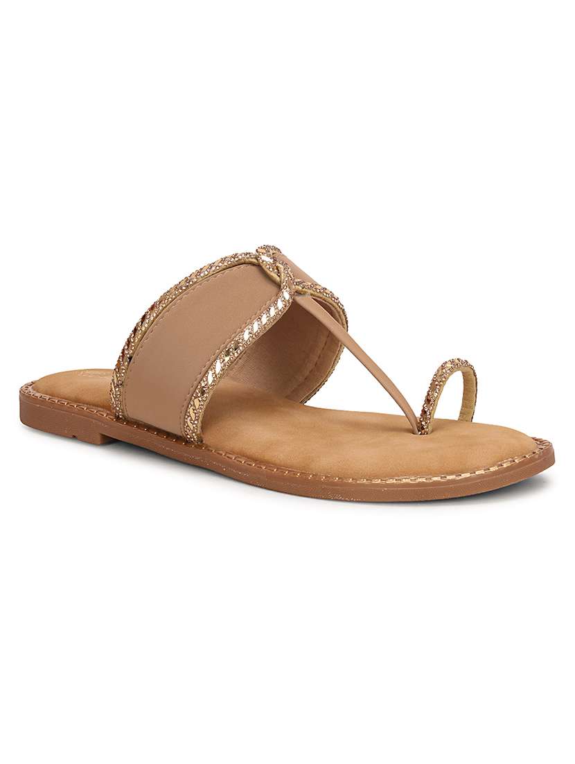 women embellished one toe sandal - 22594767 -  Standard Image - 2