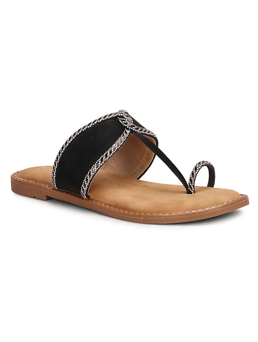 women embellished one toe flats - 22594768 -  Standard Image - 2