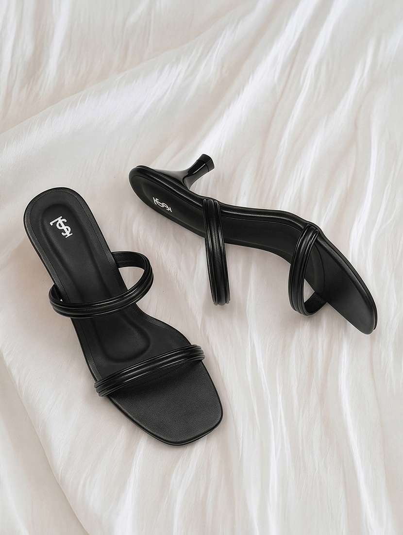 women solid slip on sandal