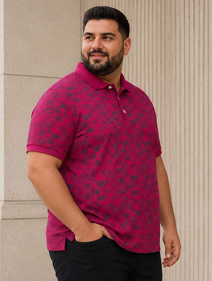 Men Printed Short Sleeves Polo T-shirt - 22595304 -  Standard Image - 2