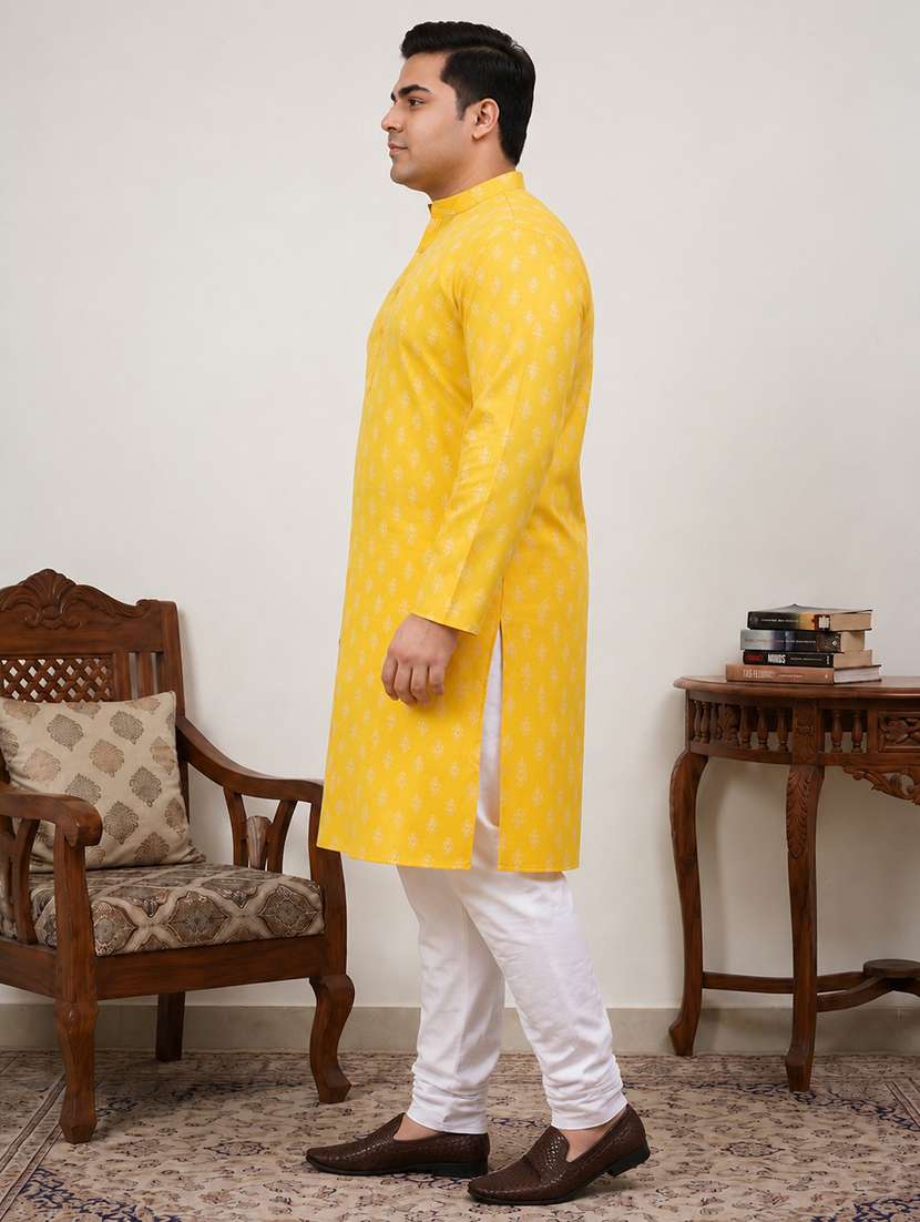Men Printed Mandarin Neck Kurta Pyjama Set - 22595346 -  Standard Image - 2