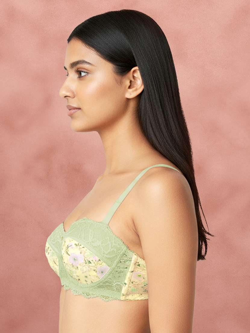 Women Printed Half Coverage Balconette Bra - 22595489 -  Standard Image - 2