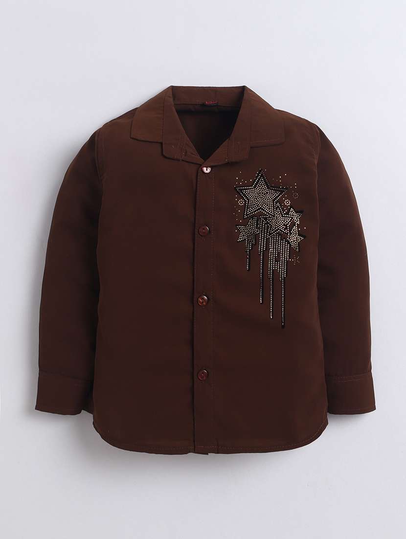 boys embellished long sleeves shirt and trouser set  - 22595975 -  Standard Image - 2