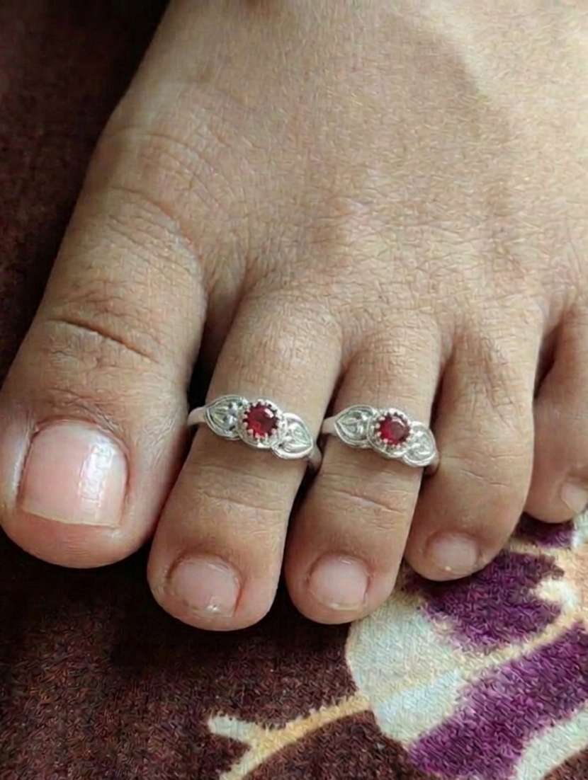 Women Oxidised Adjustable Toe Ring Set - 22596184 -  Standard Image - 2