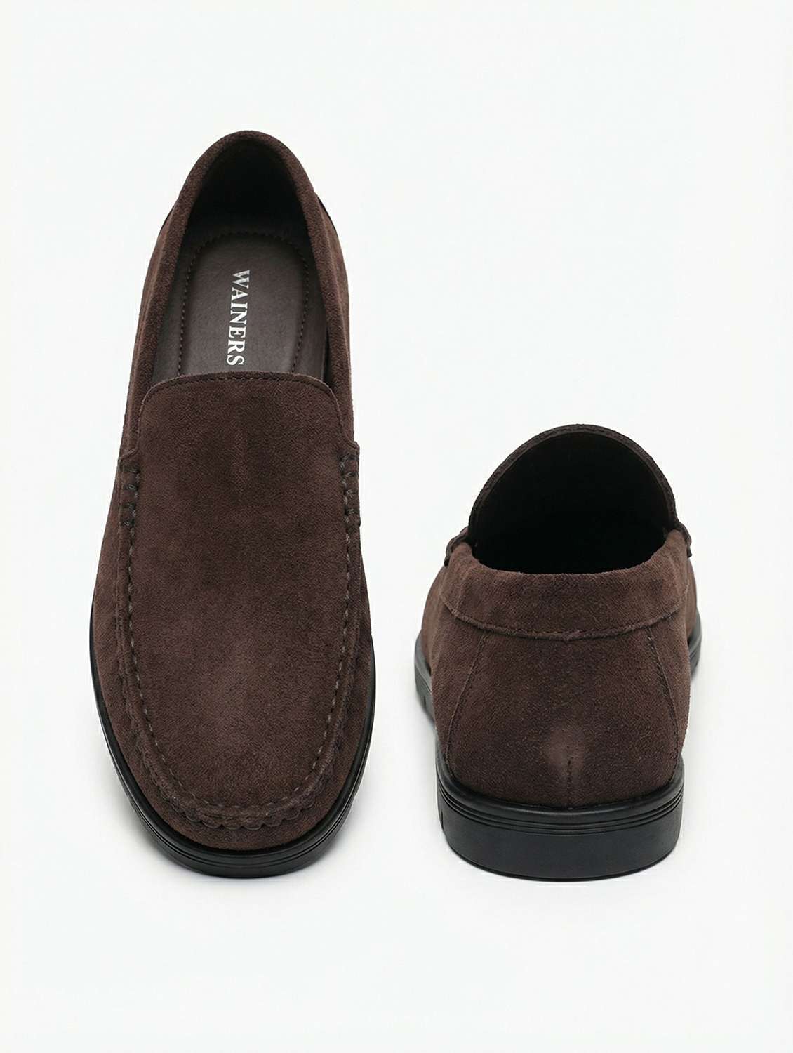 Men Solid Slip On Loafers - 22596196 -  Standard Image - 2