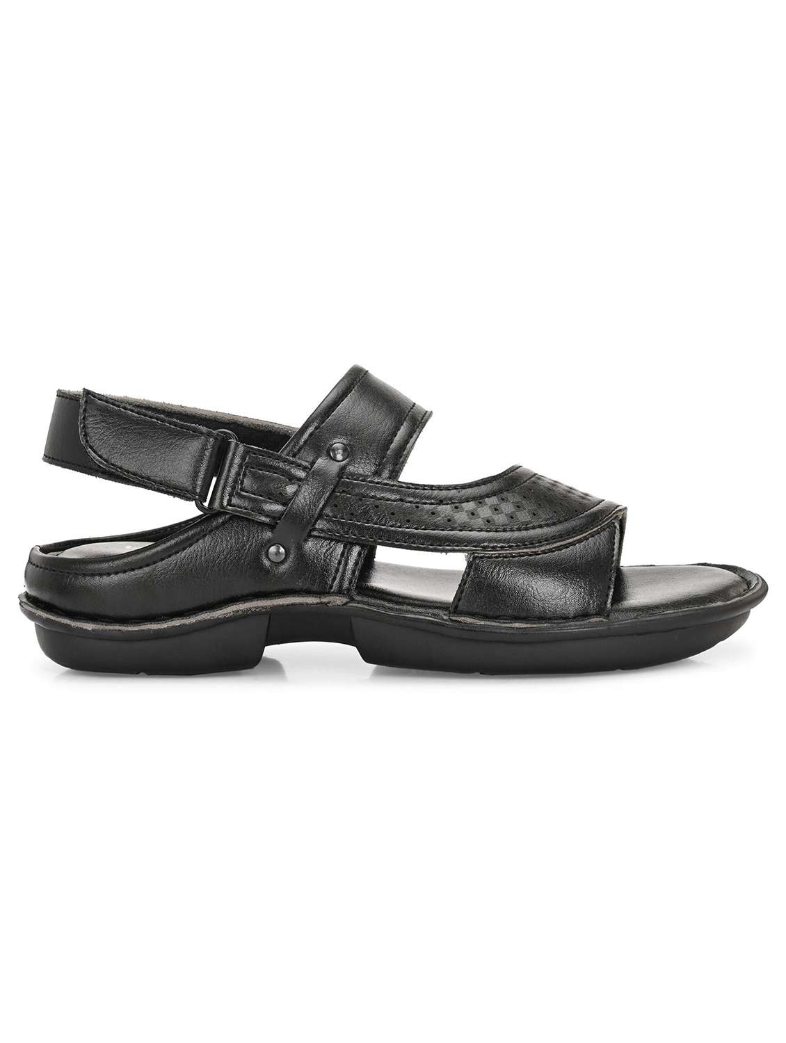 Men Textured Back Strap Sandal - 22596228 -  Standard Image - 2
