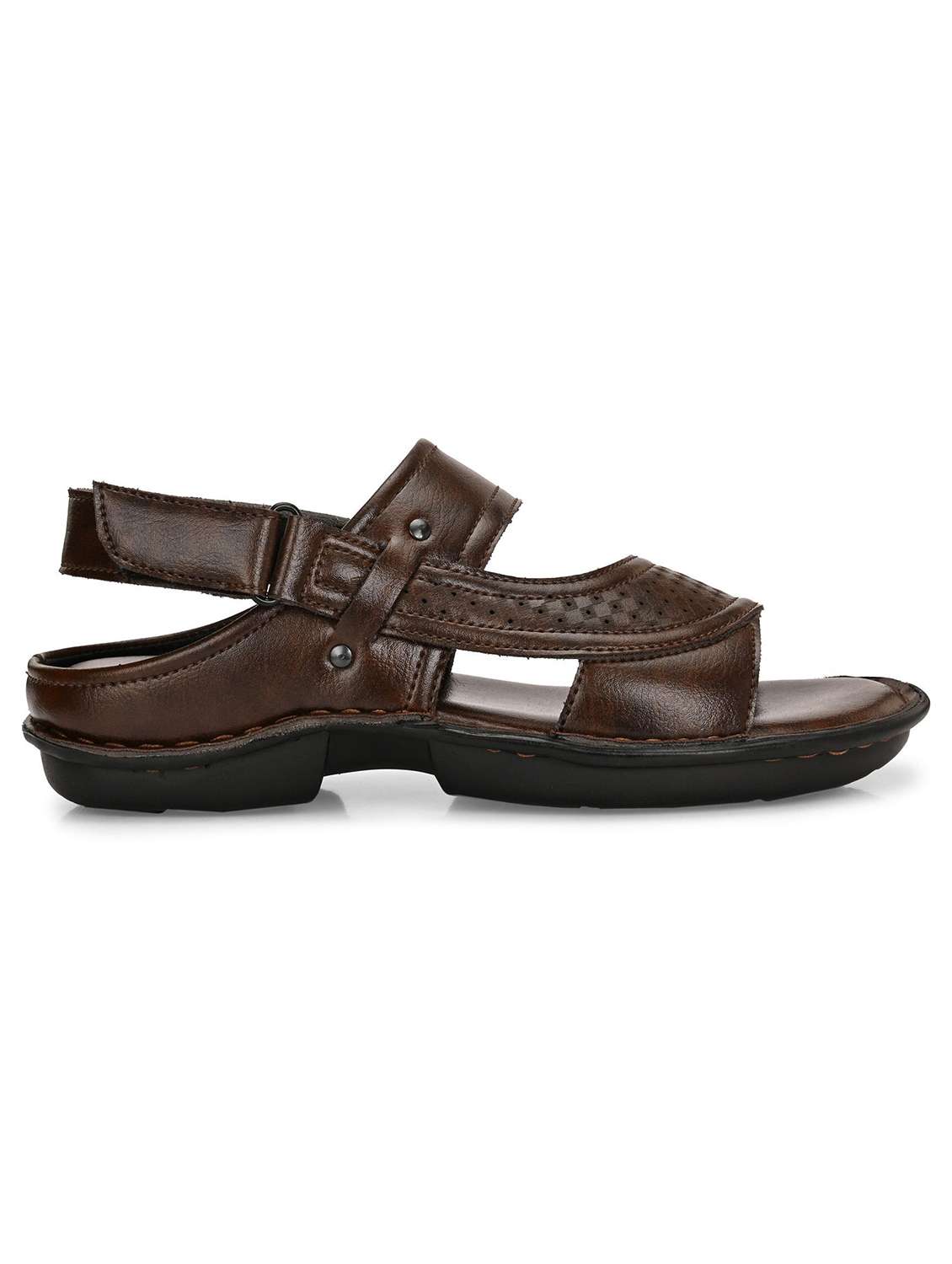 Men Textured Back Strap Sandal - 22596229 -  Standard Image - 2