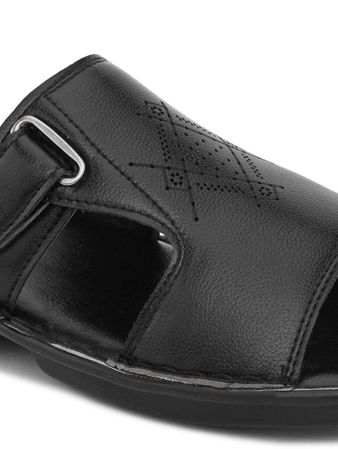 men textured slip on sandal - 22596242 -  Standard Image - 7