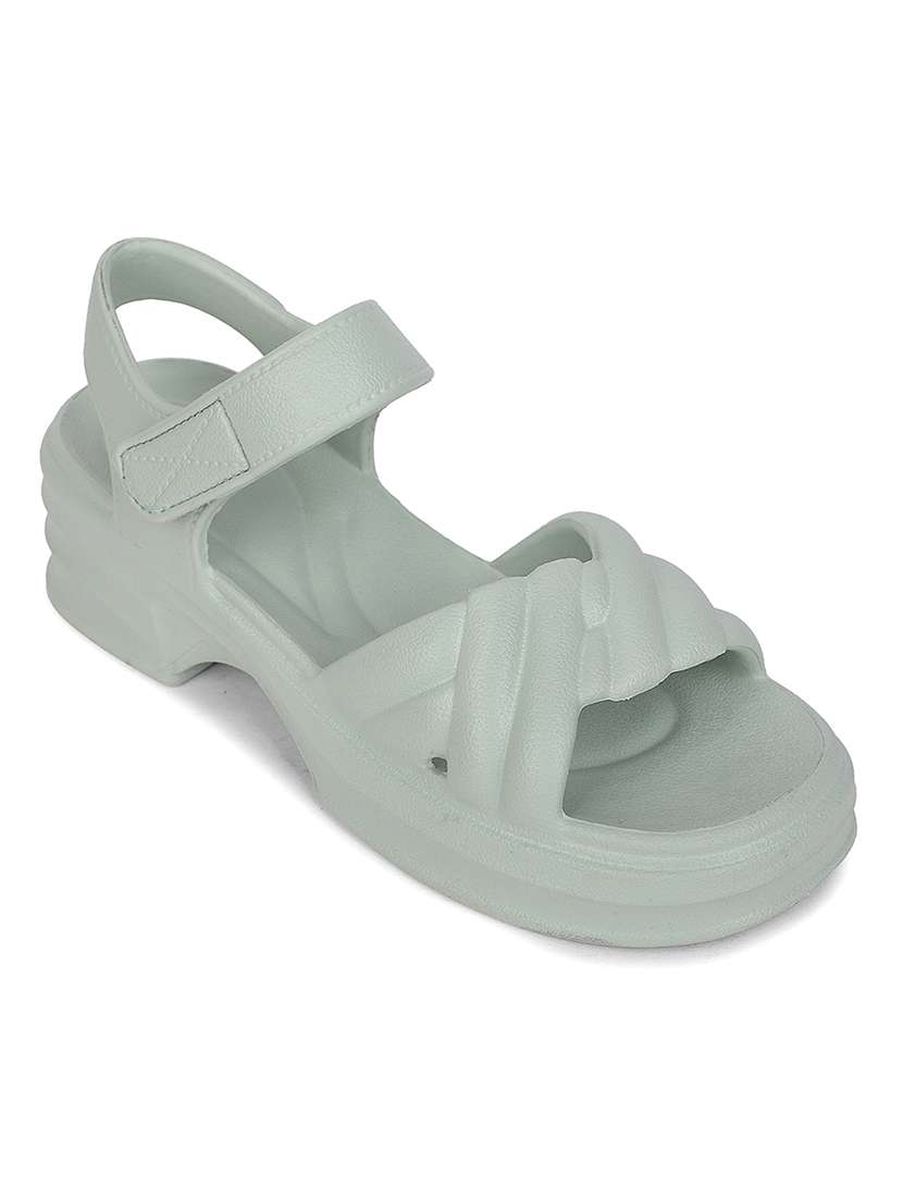 women solid ankle strap sandal