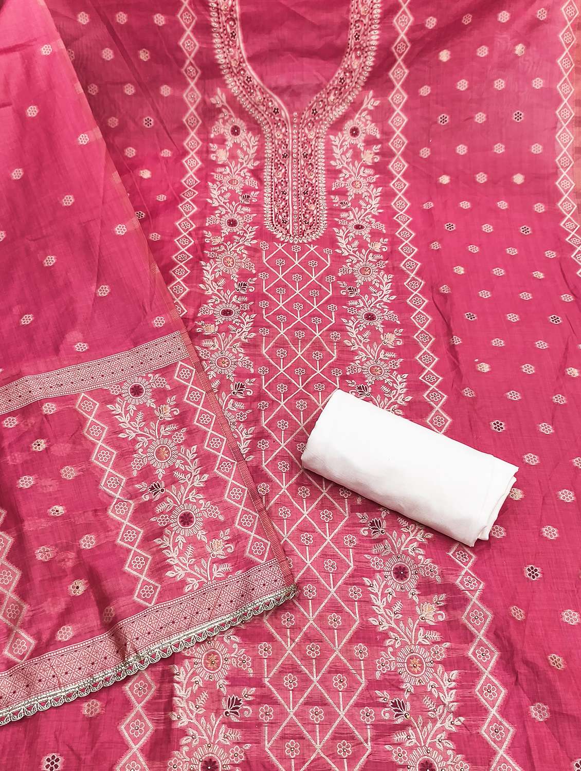 women self design unstitched suit set - 22597160 -  Standard Image - 2