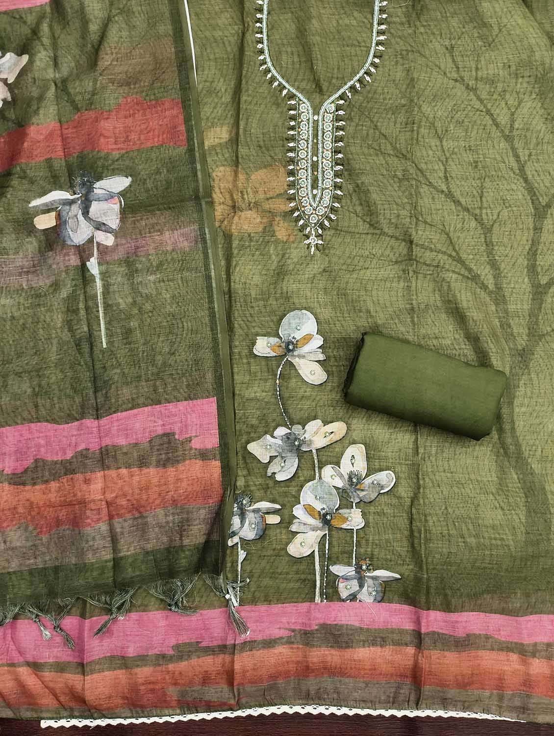 women printed unstitched suit set - 22597399 -  Standard Image - 2