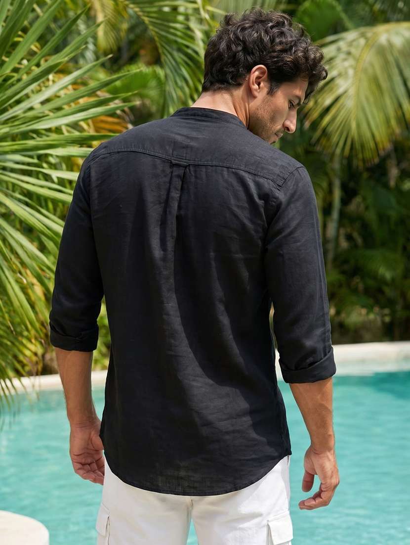 Men Solid Long Sleeves Regular Fit Shirt - 22597442 -  Standard Image - 2