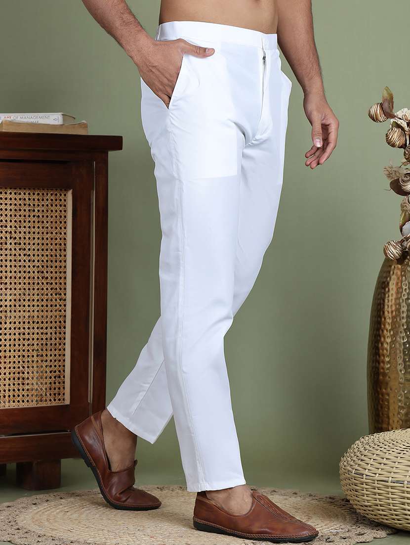 Men Solid Mid Rise Ethnic Bottom Wear Pyjama - 22597602 -  Standard Image - 2