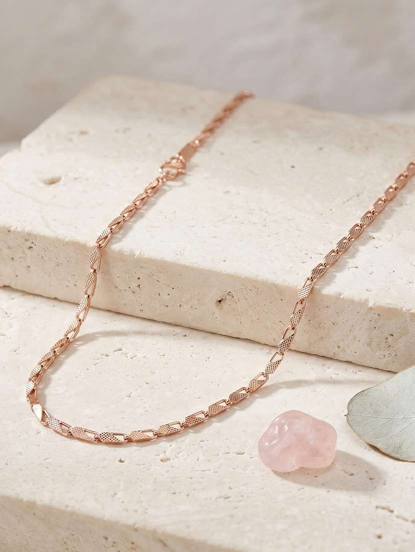 gold tone chain necklace for men and women