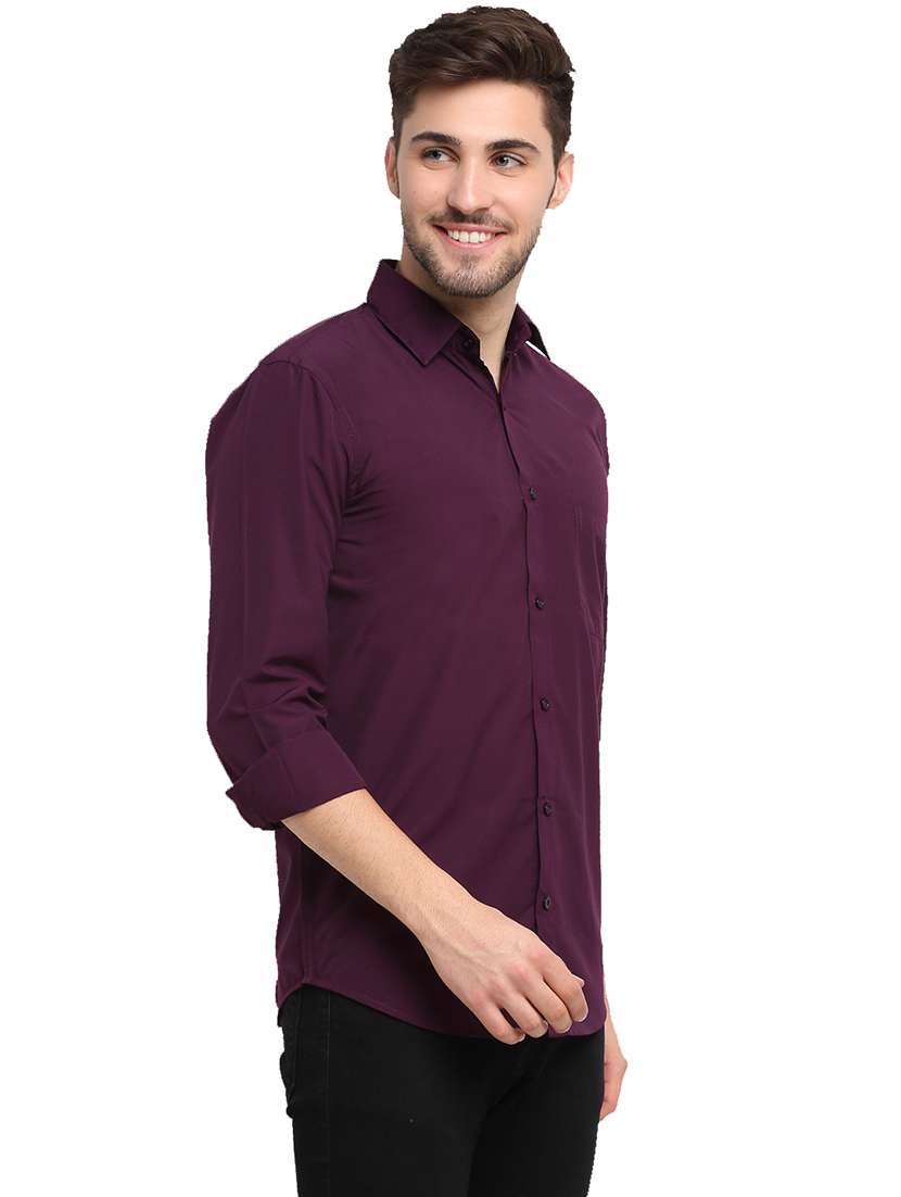 men solid long sleeves regular fit shirt - 22598191 -  Standard Image - 2