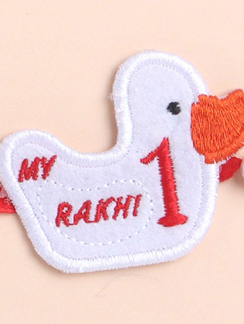 the magic wand trendy duck applique my first rakhi - 22598273 -  Standard Image - 2