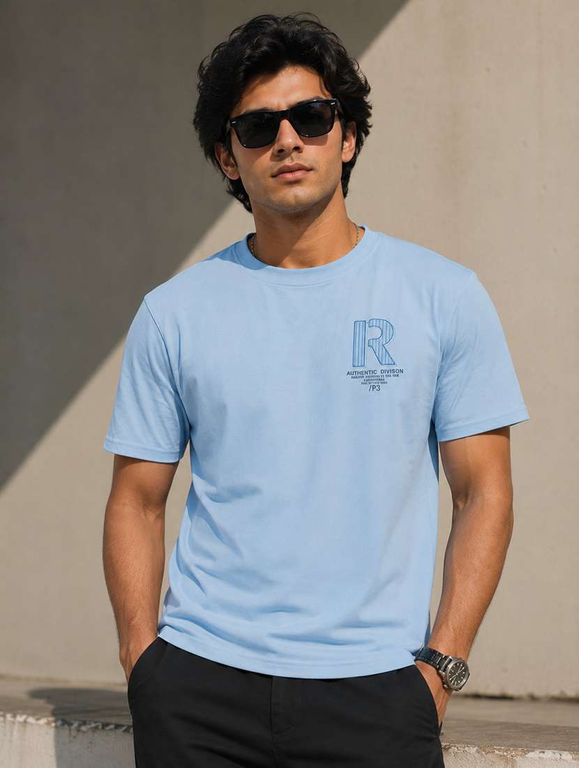 men printed short sleeves regular fit t-shirt - 22598399 -  Standard Image - 2