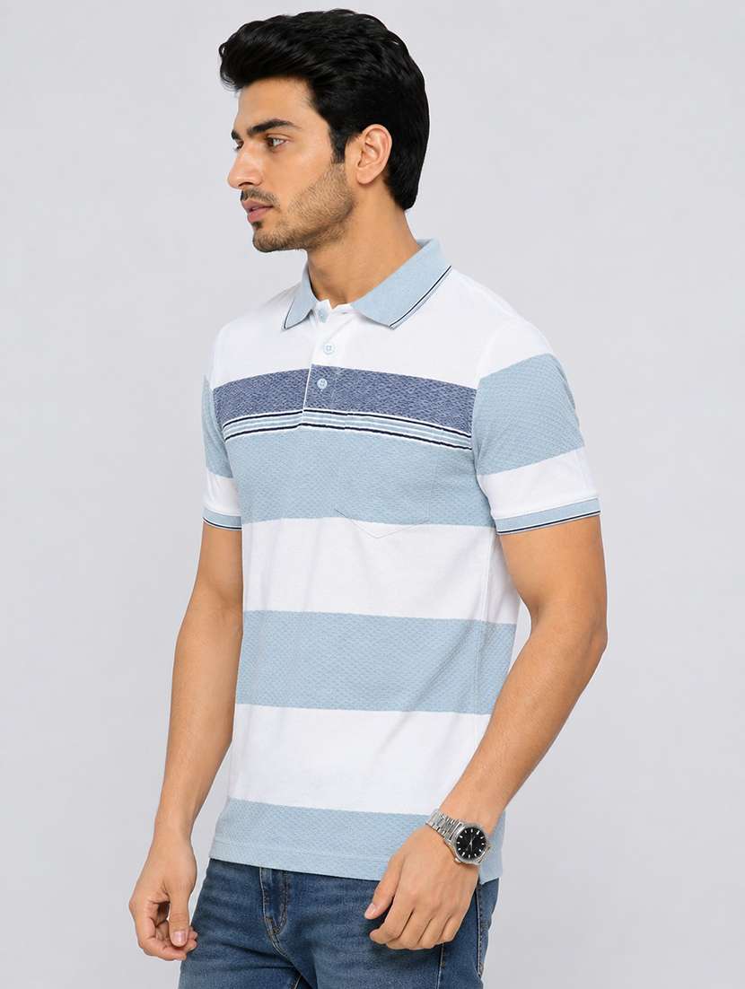 Men Printed Short Sleeves Polo T-shirt - 22598405 -  Standard Image - 2