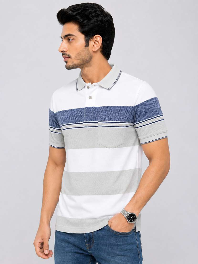 men printed short sleeves polo t-shirt - 22598406 -  Standard Image - 2