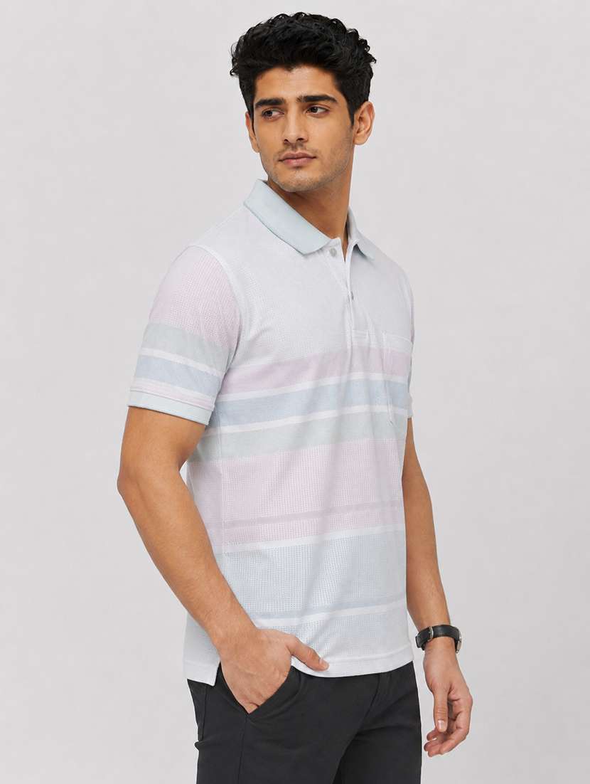 men printed short sleeves polo t-shirt - 22598408 -  Standard Image - 2