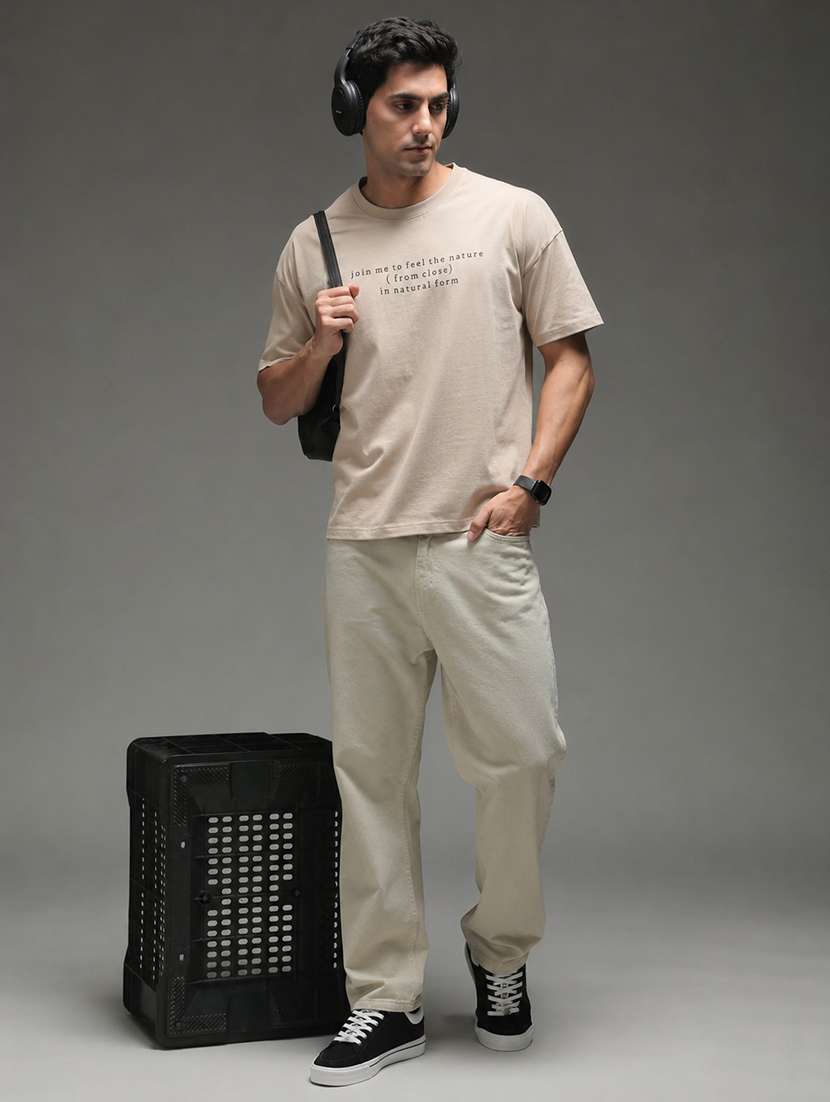 men printed short sleeves oversized t-shirt - 22598411 -  Standard Image - 2