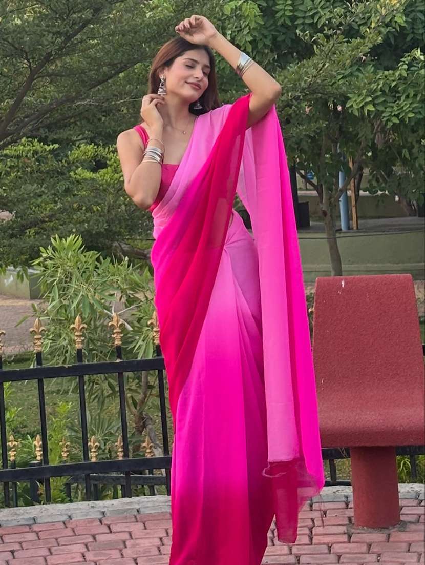 women ombre printed saree with blouse - 22598949 -  Standard Image - 2