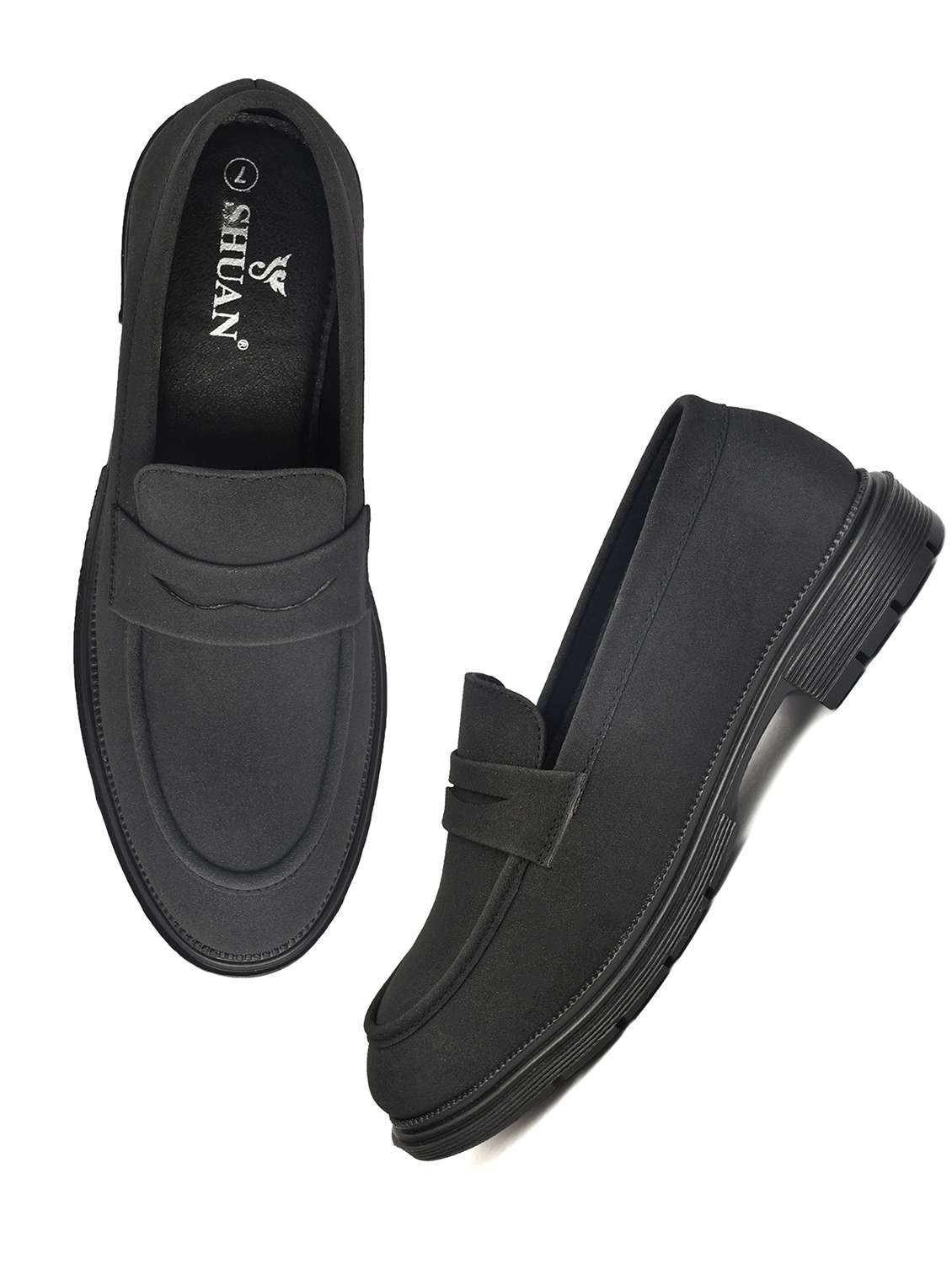 men solid slip on loafer - 22601121 -  Standard Image - 2