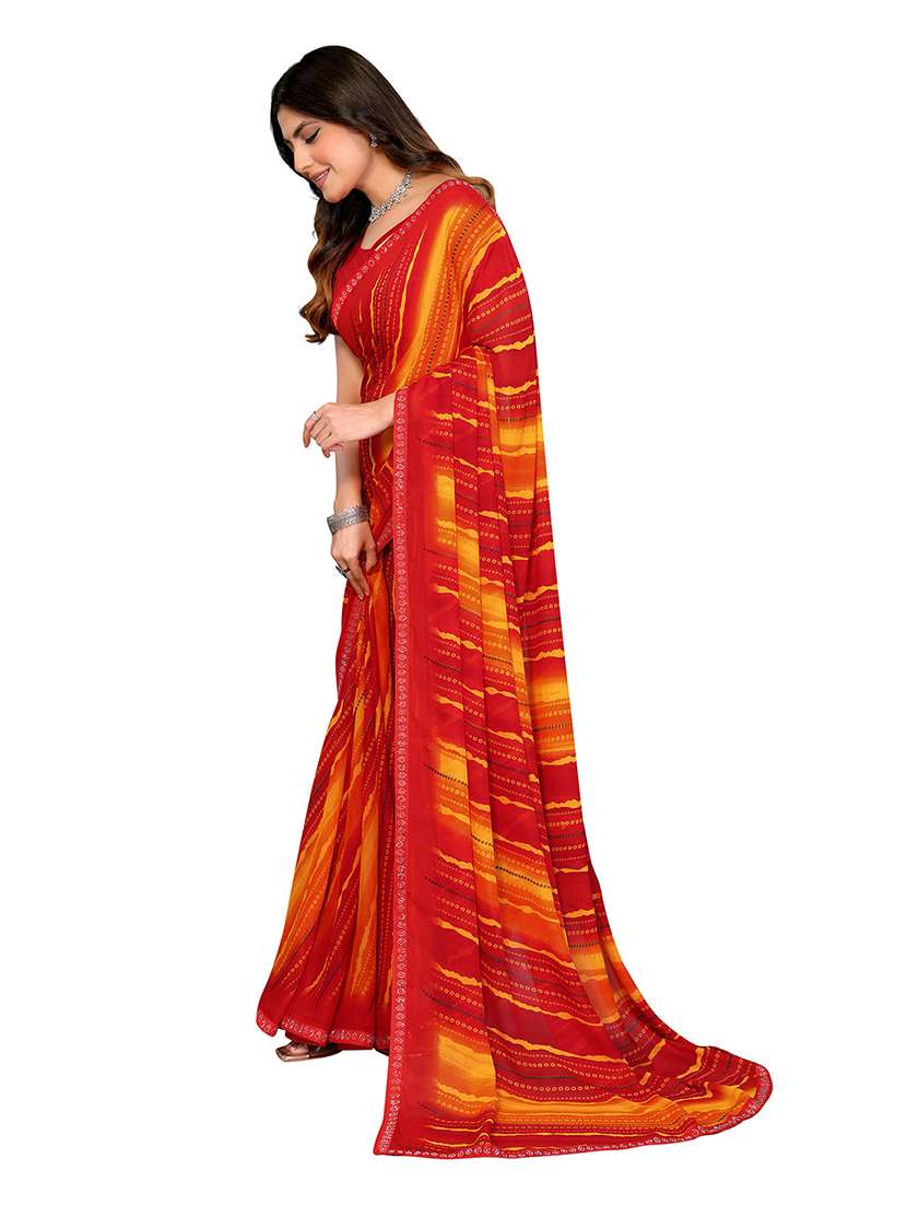 women pack of 2 printed combo saree with blouse - 22602256 -  Standard Image - 2