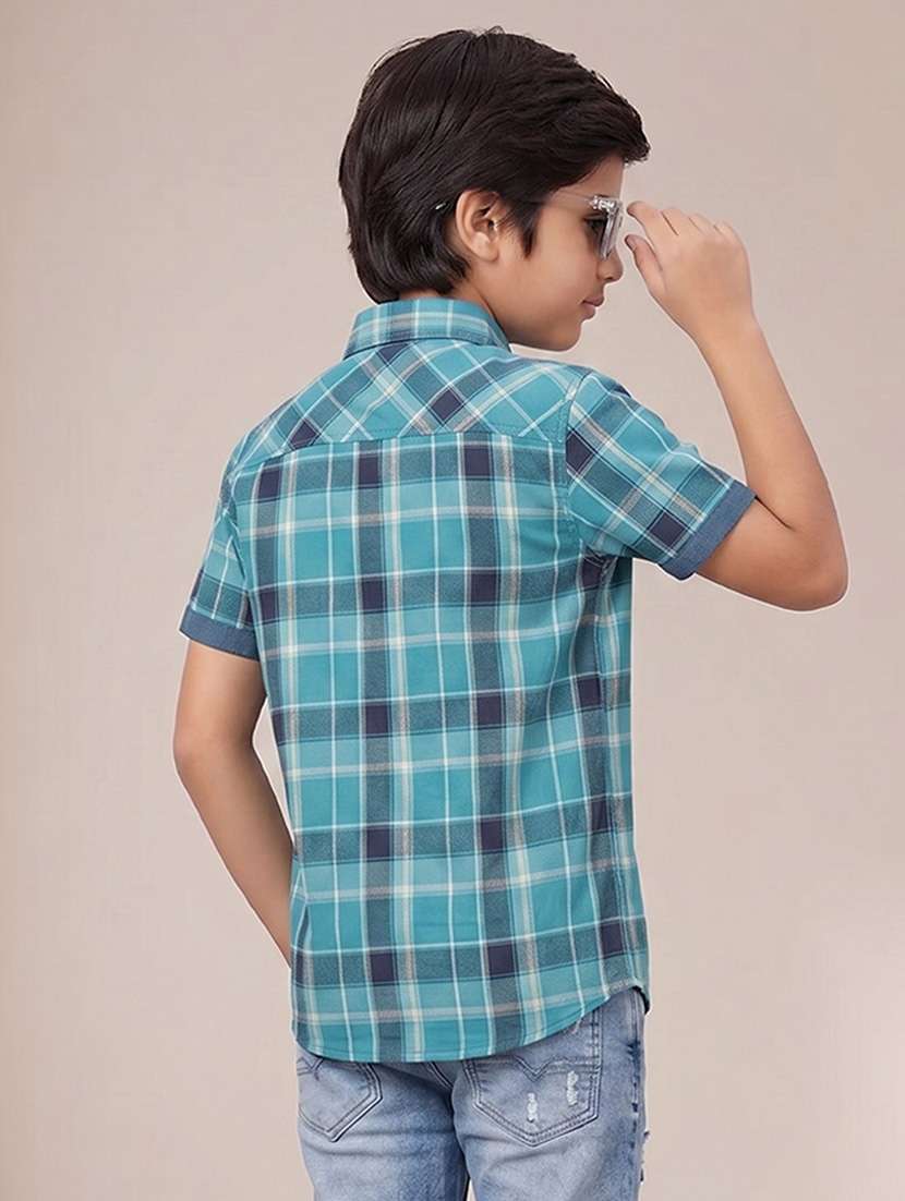 boys printed short sleeves regular fit shirt - 22602546 -  Standard Image - 2