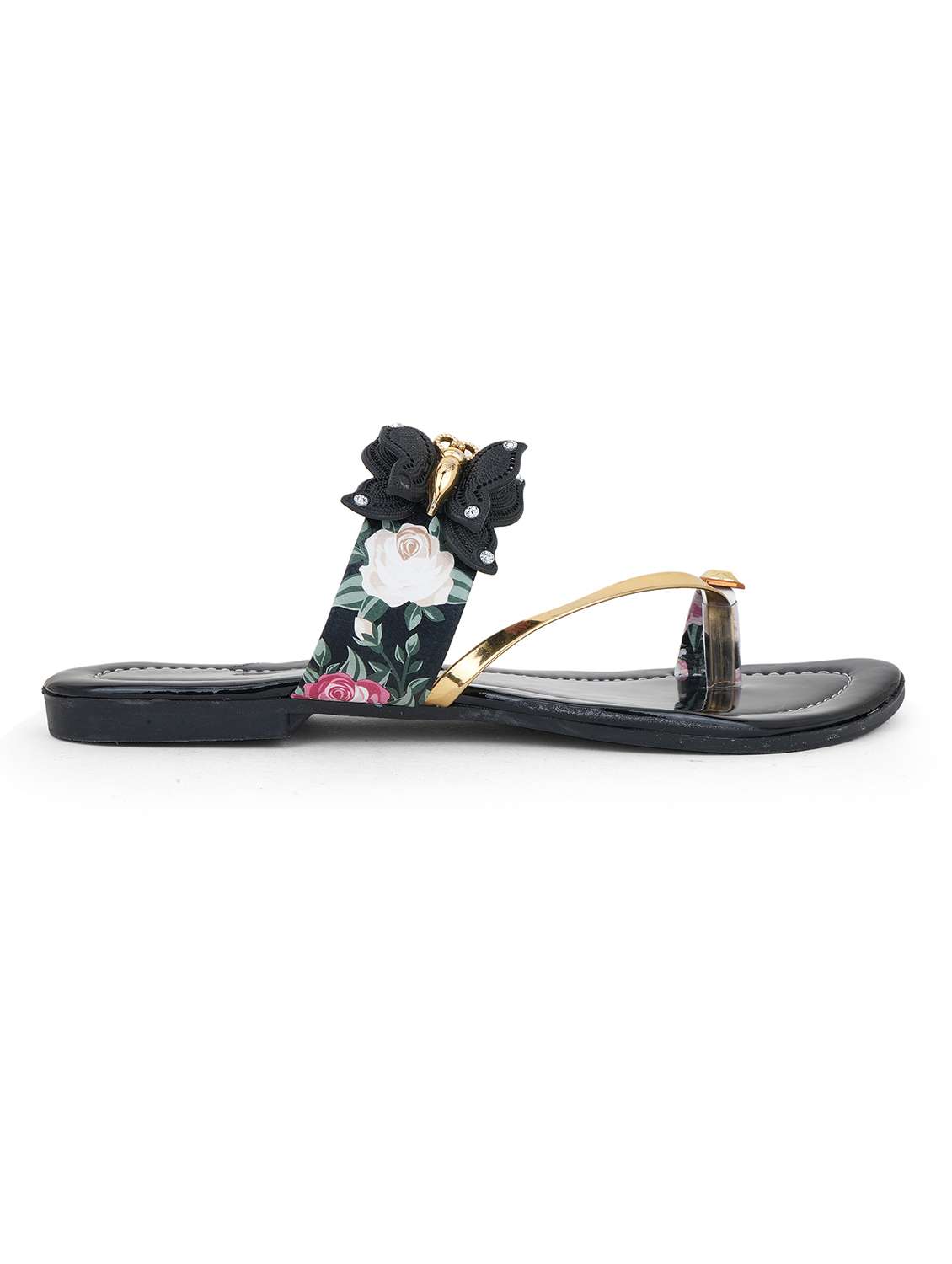 women embellished one toe flats - 22602670 -  Standard Image - 2