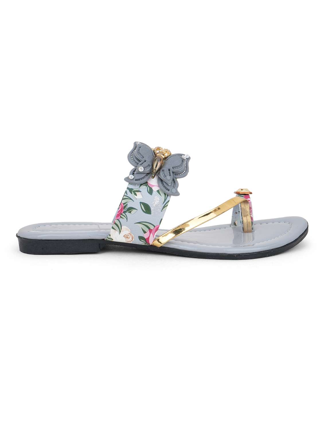 women embellished one toe flats - 22602671 -  Standard Image - 2