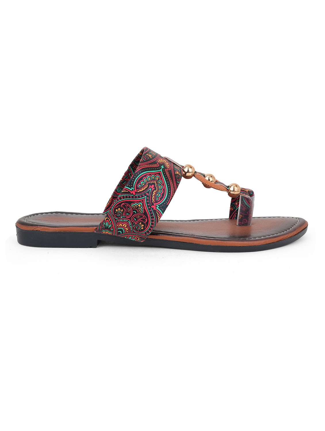 women printed one toe flats - 22602707 -  Standard Image - 2