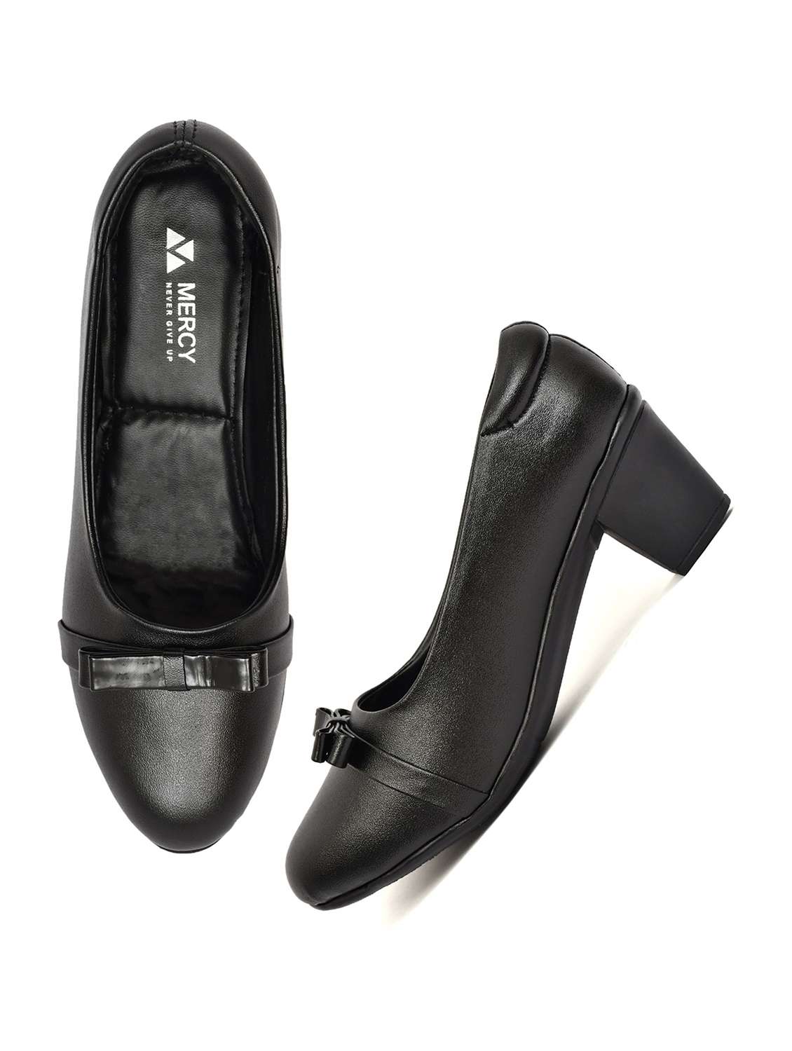 Women Solid Slip On Pumps - 22602831 -  Standard Image - 2