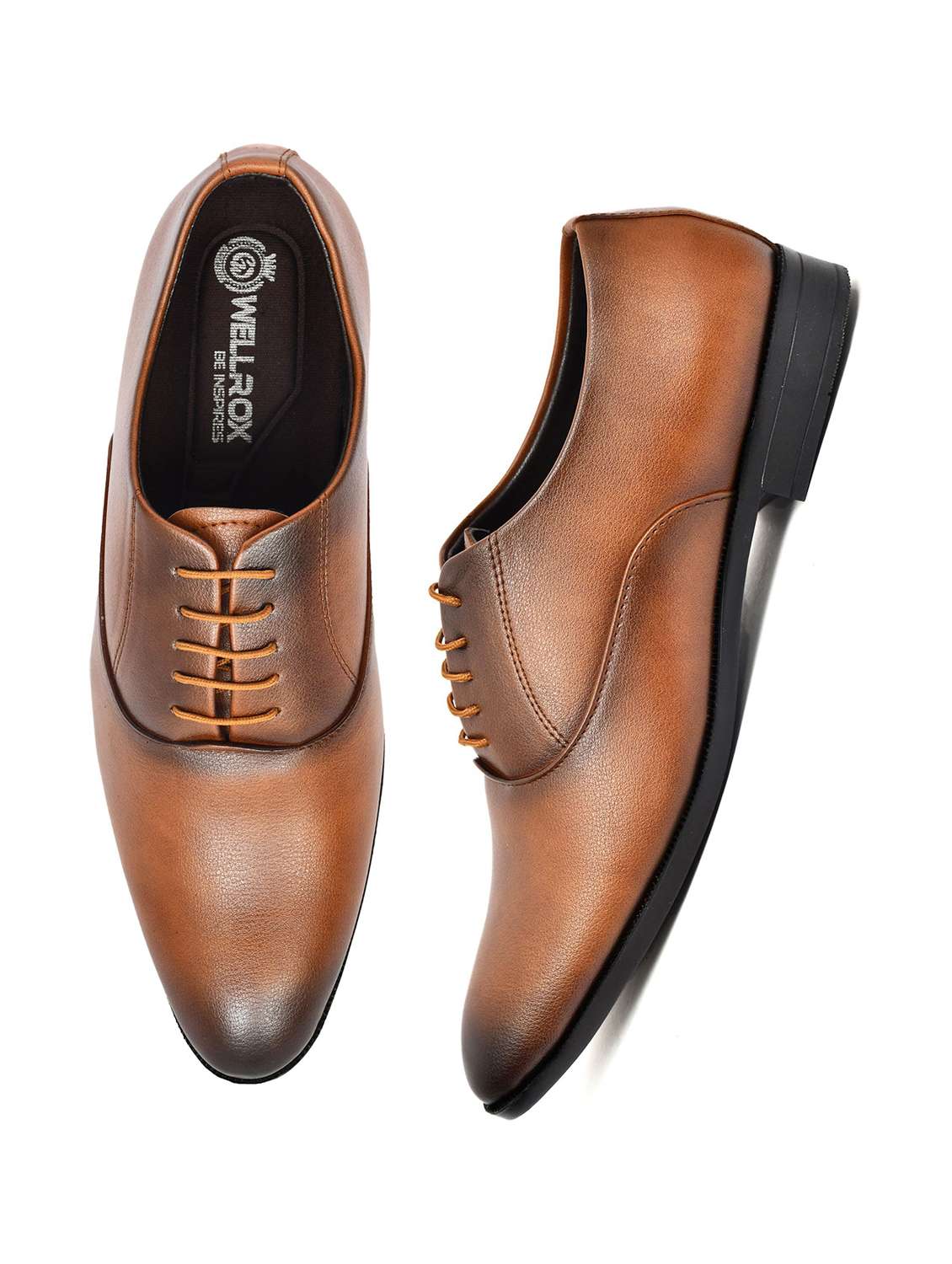 men textured lace up oxford shoes - 22602841 -  Standard Image - 2