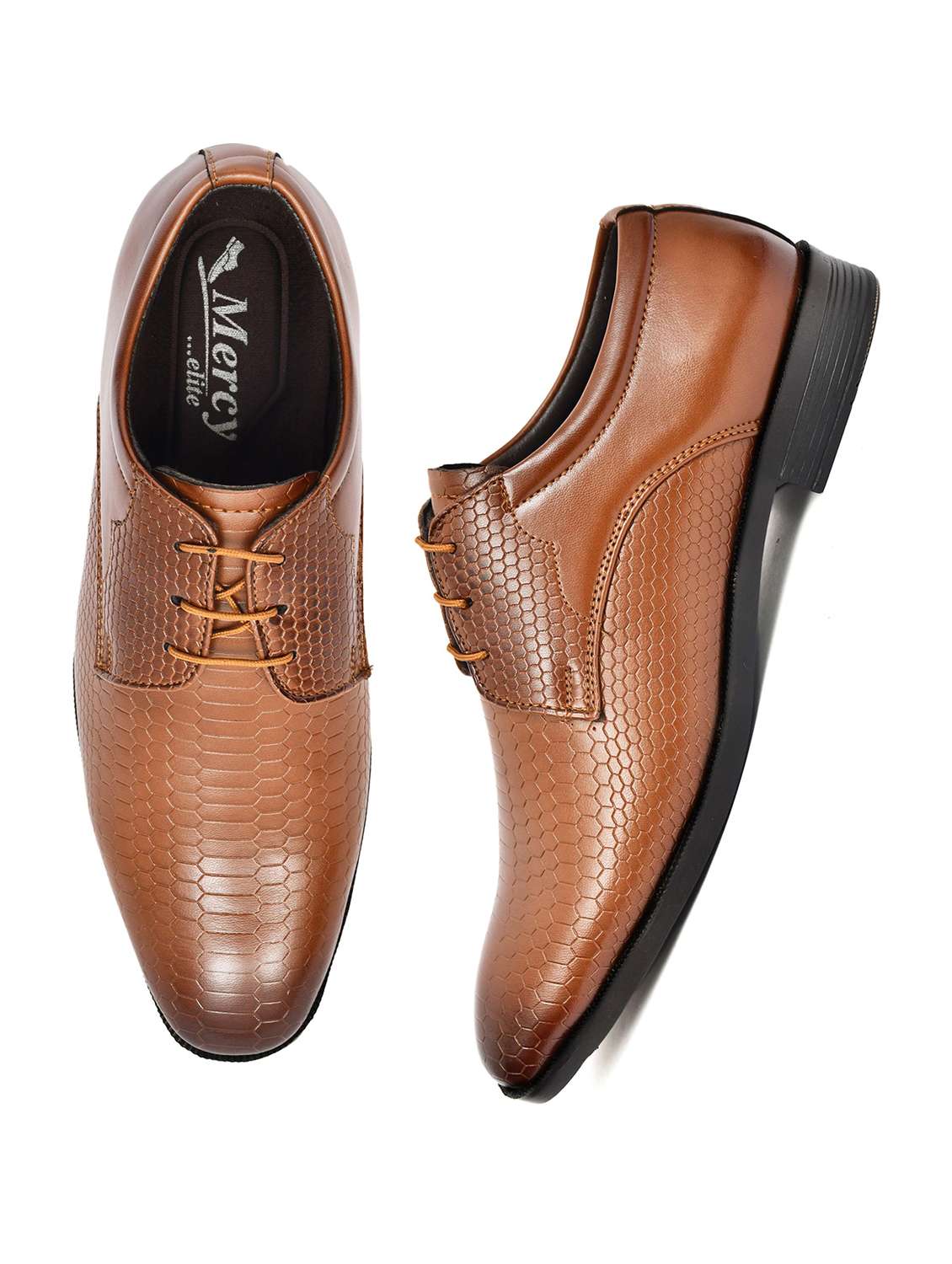 men tan lace-up derby - 22602875 -  Standard Image - 2