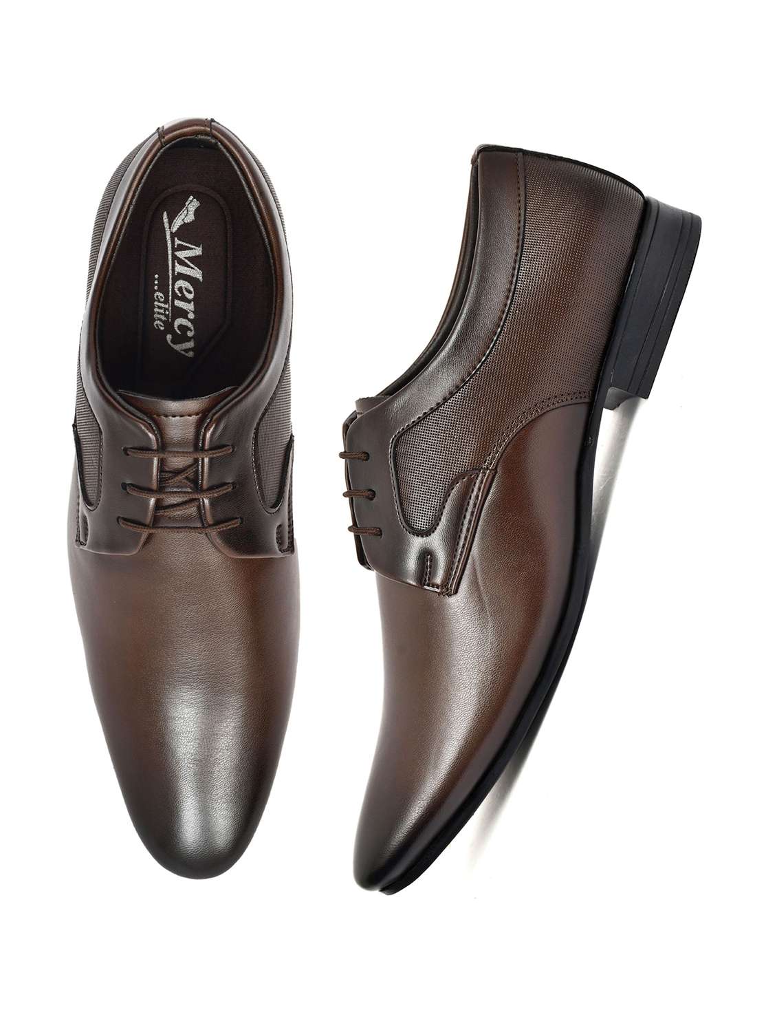 men brown lace-up oxford - 22602878 -  Standard Image - 2