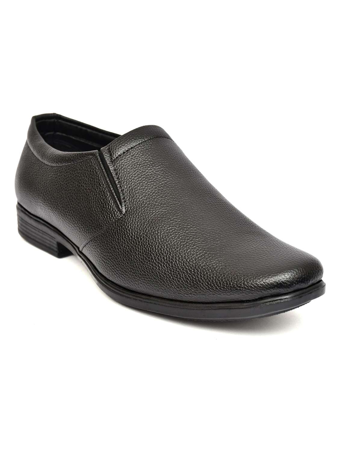 men textured slip on formal shoes - 22602885 -  Standard Image - 2