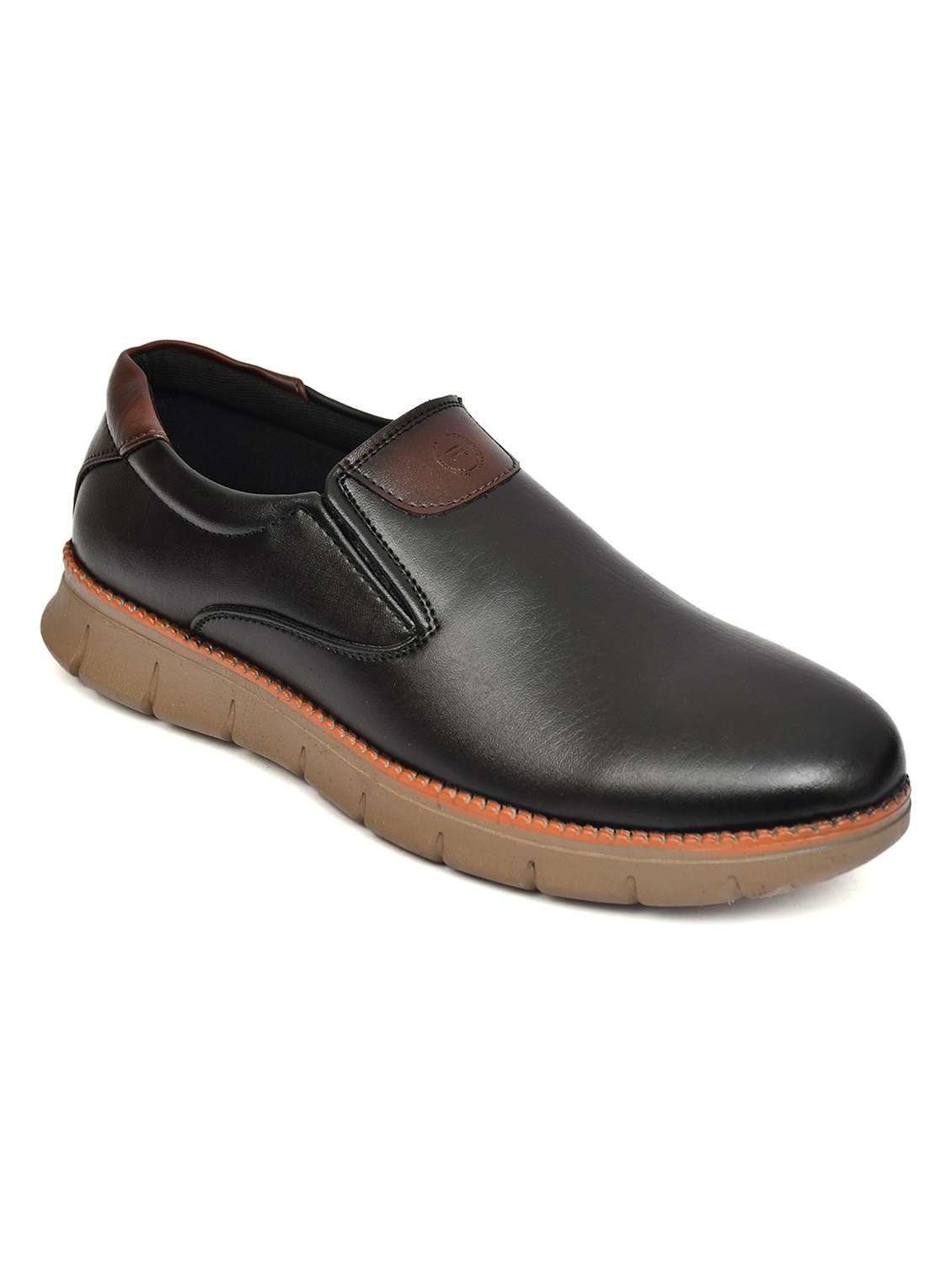 men solid slip on formal shoes - 22602889 -  Standard Image - 2