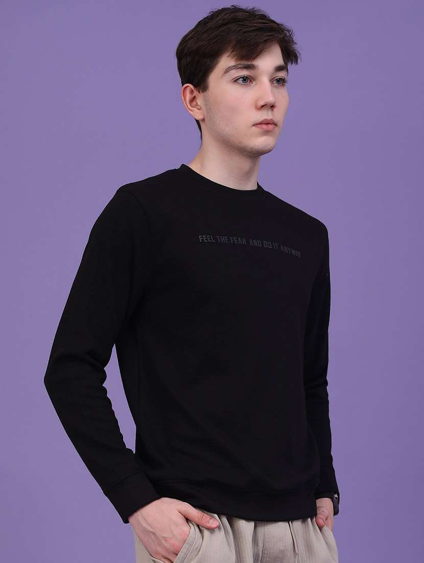 men textured long sleeves regular fit t-shirt - 22603280 -  Standard Image - 2
